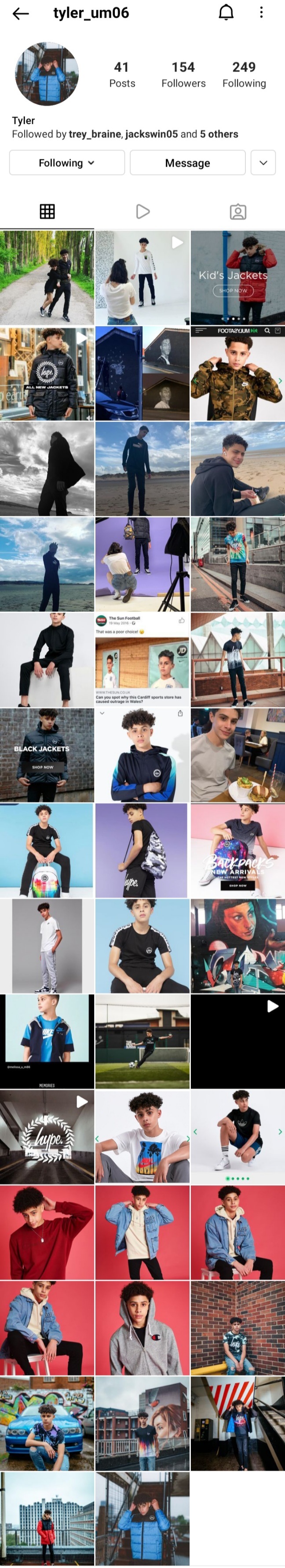 Boys fashion models