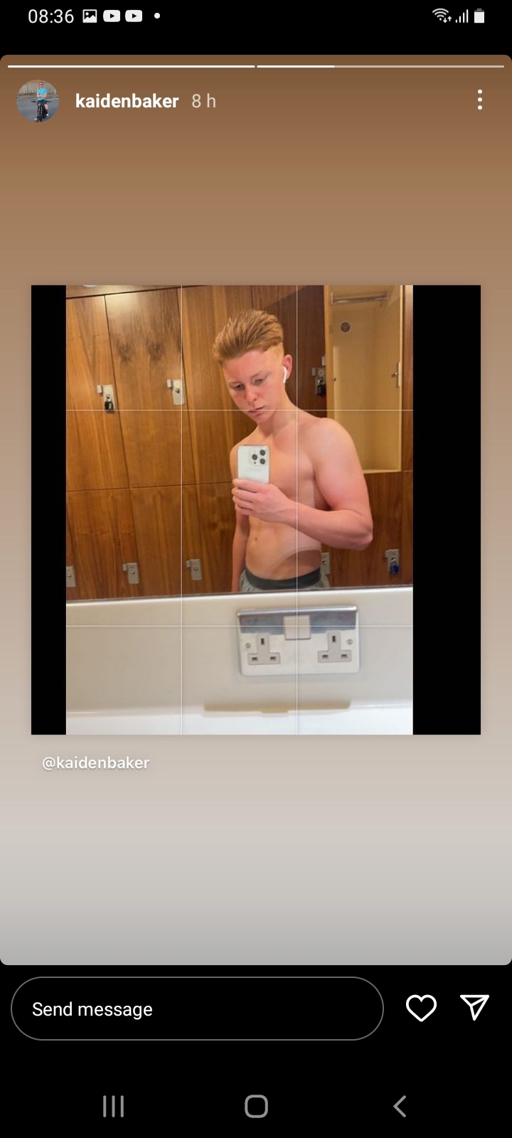 Sports lads topless