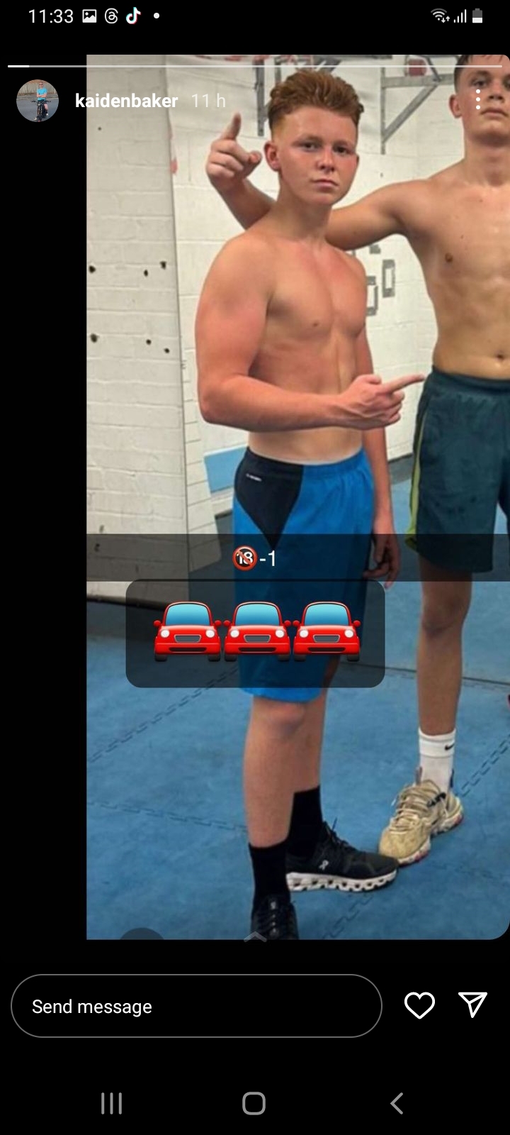 Sports lads topless