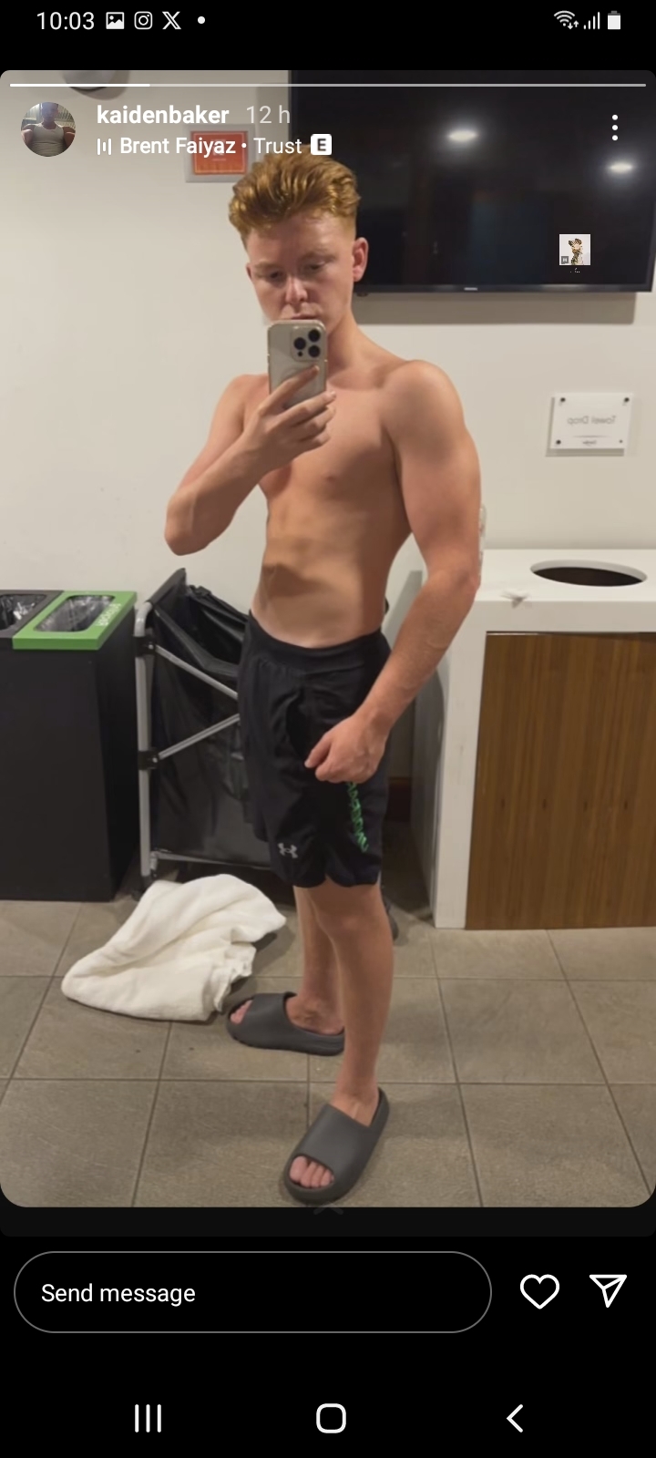 Sports lads topless