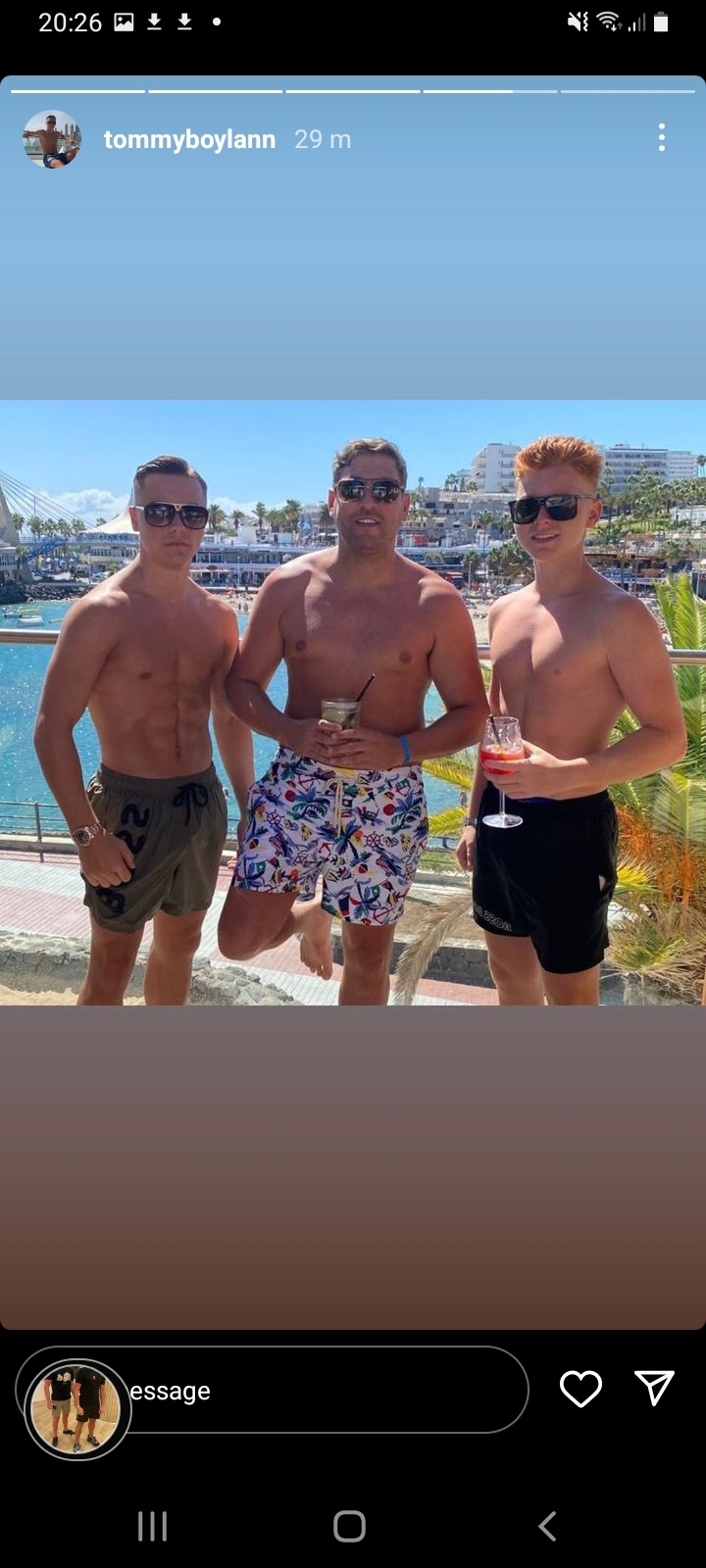 Sports lads topless