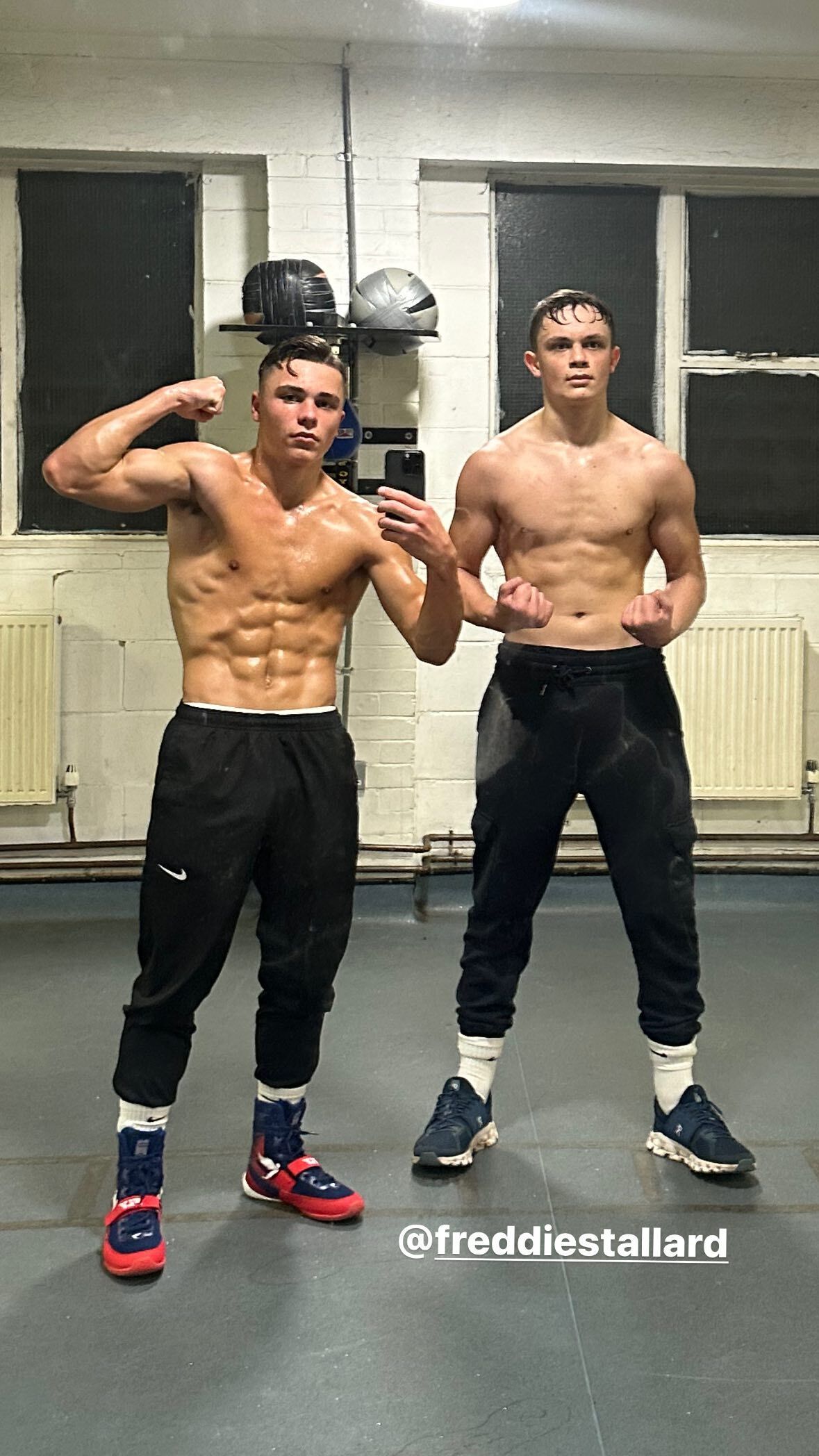 Sports lads topless