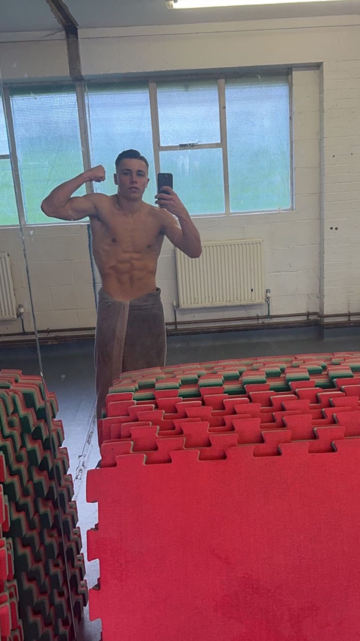 Sports lads topless
