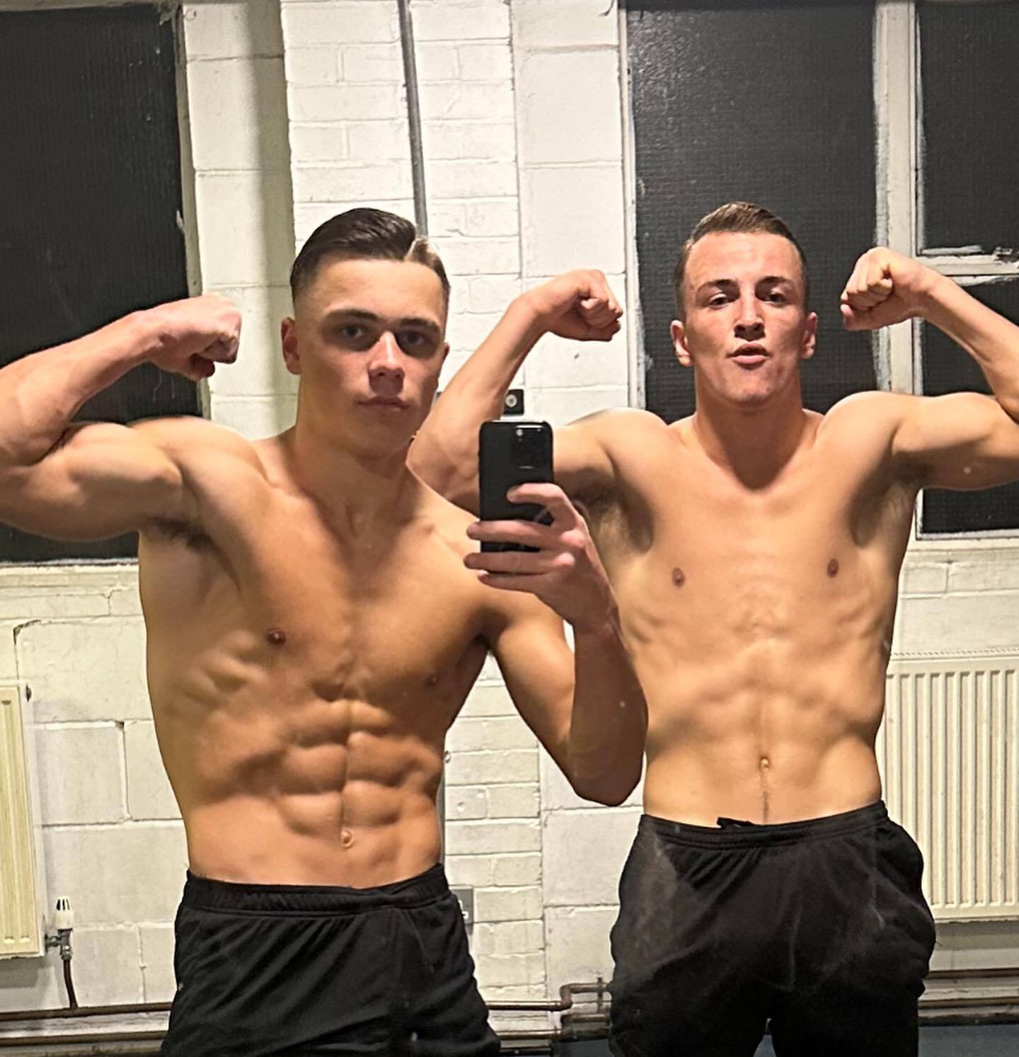 Sports lads topless
