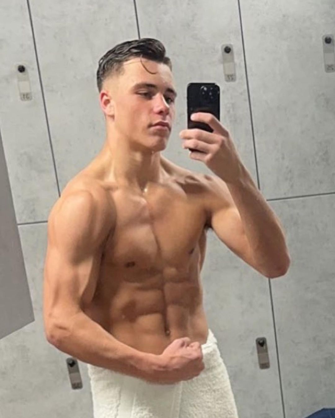 Sports lads topless