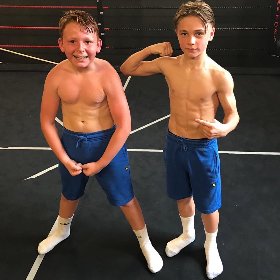 Sports lads topless