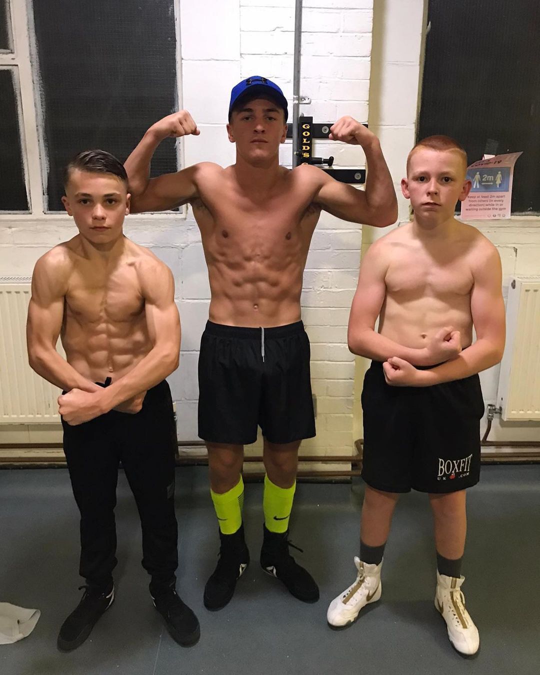 Sports lads topless