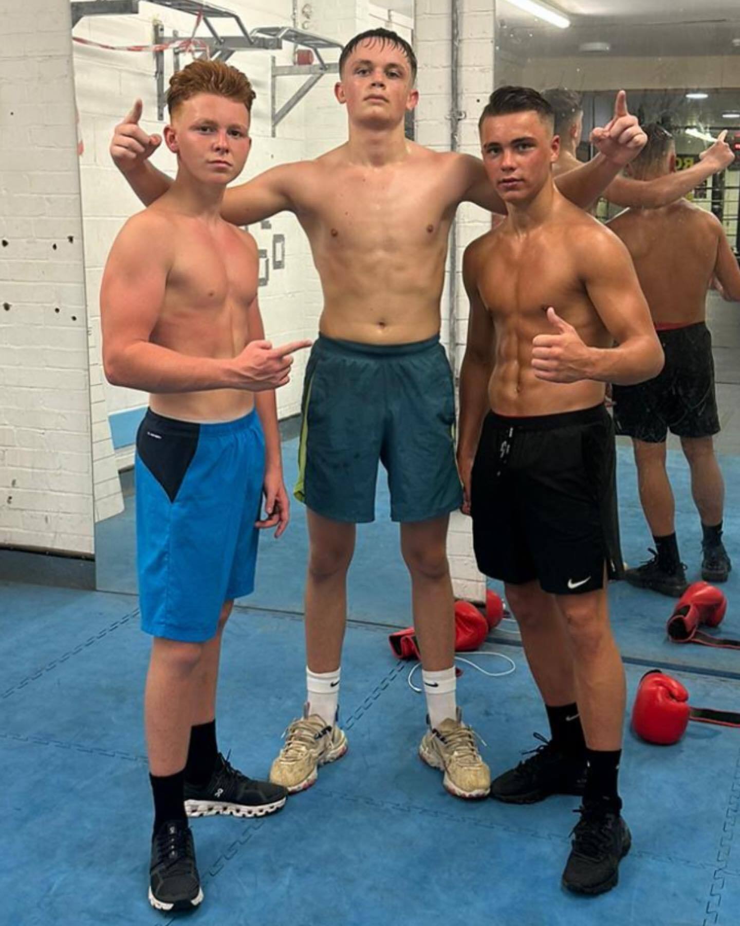 Sports lads topless