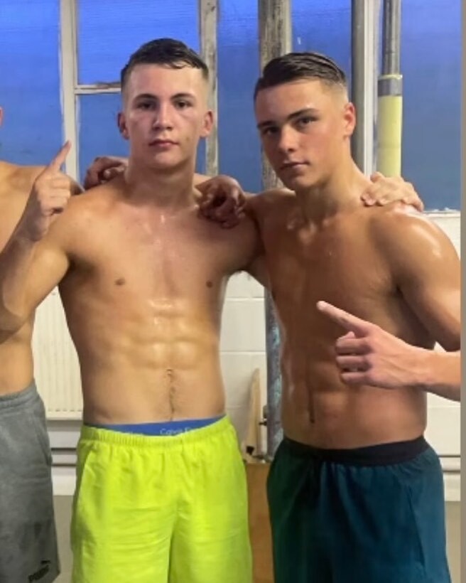 Sports lads topless