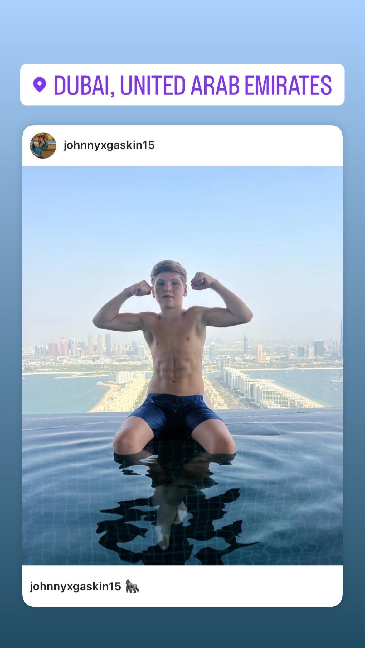 Insta Johnny Gaskin topless