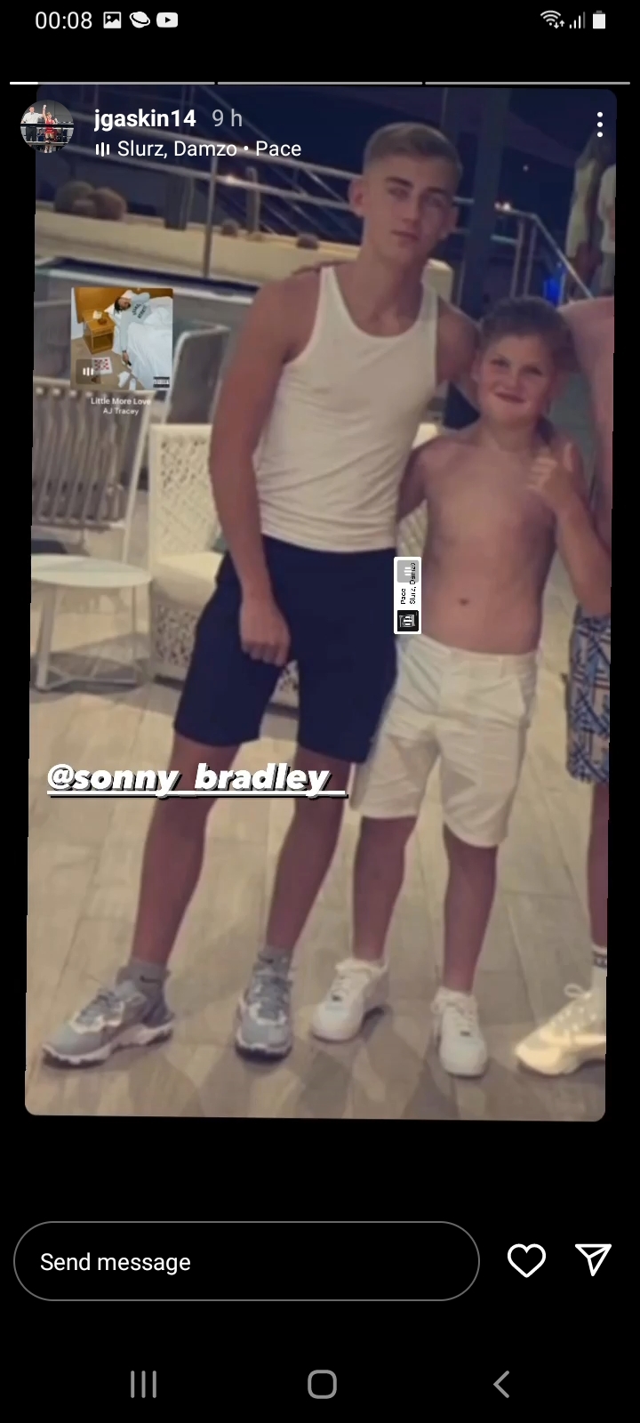 Insta Johnny Gaskin topless