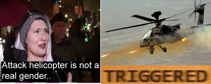 Attack helicopter is not a real gender