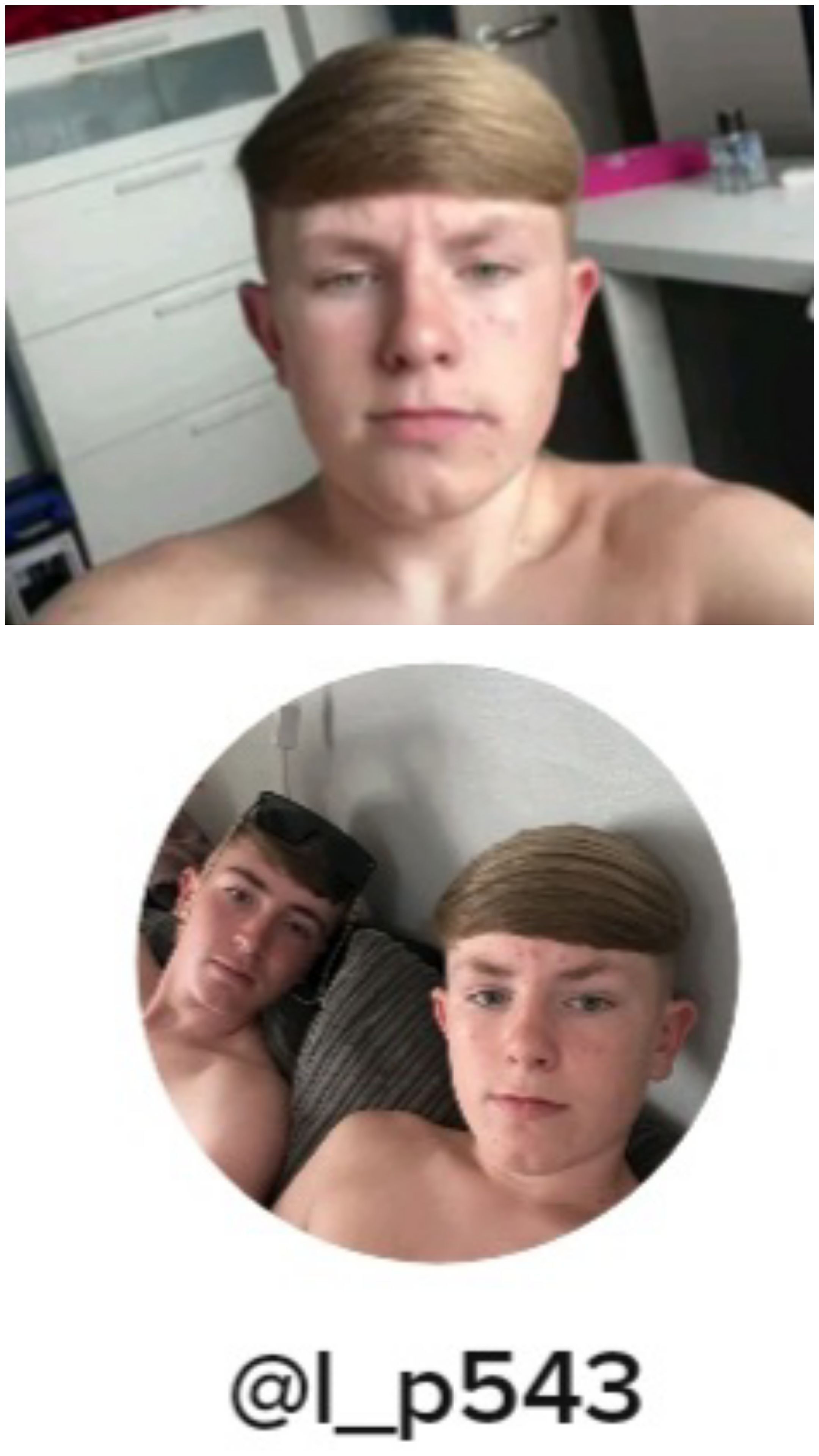 Topless lads