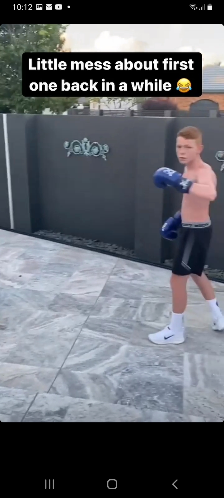 Shirtless sports lads