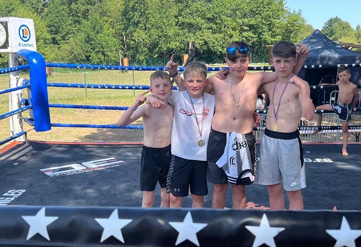 Topless lads