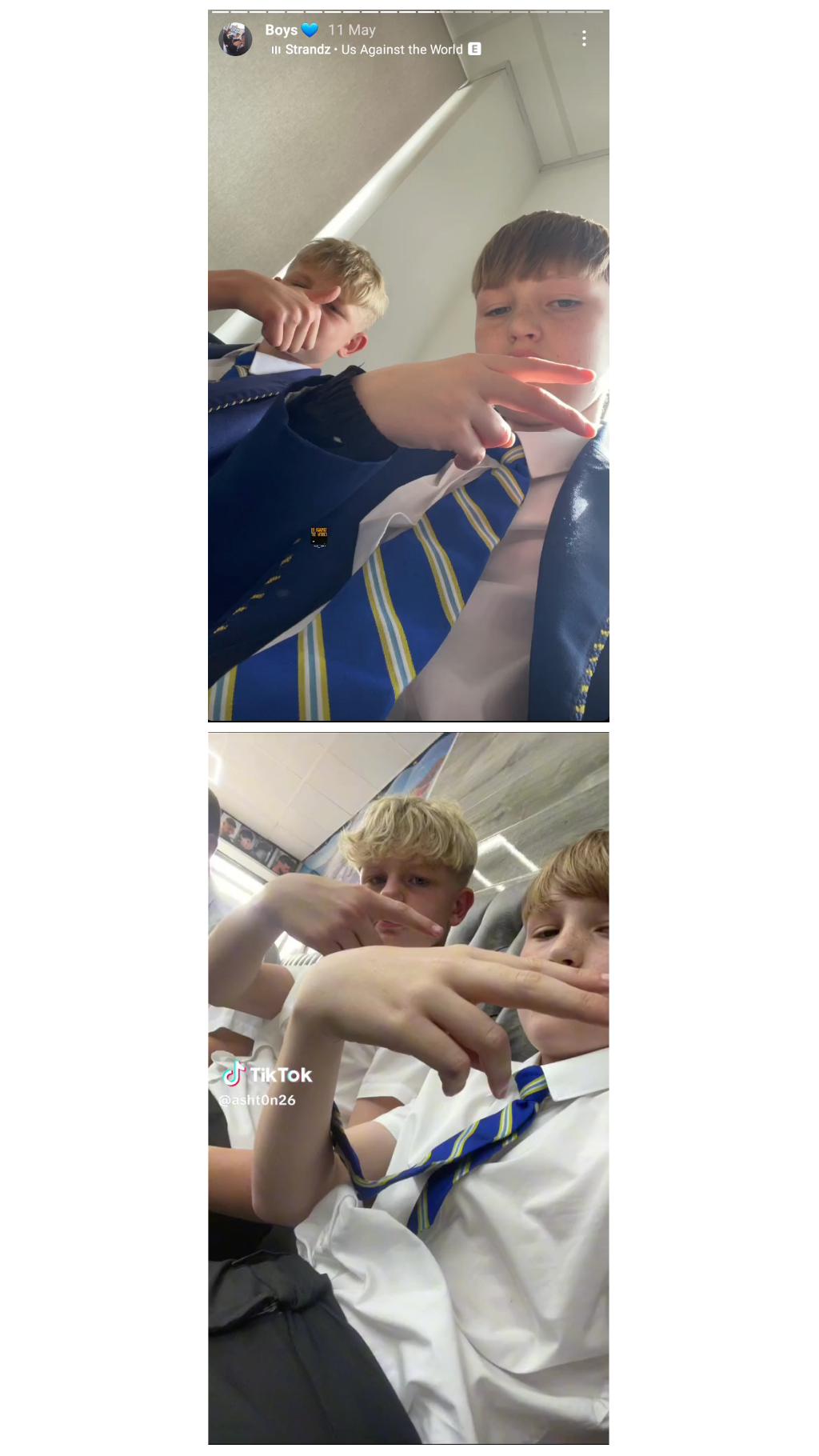TikTok school lads