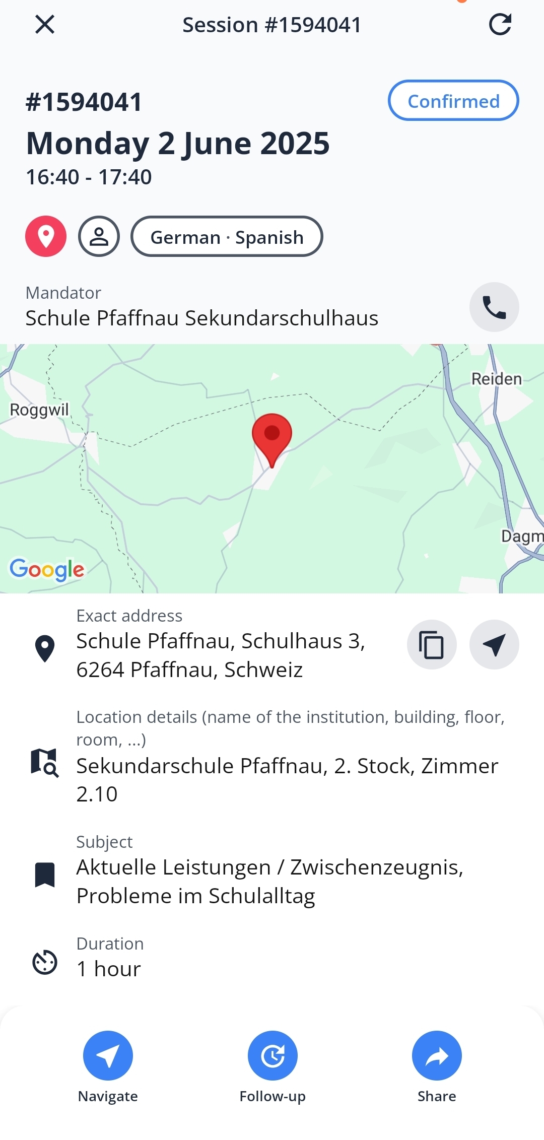 Schulhaus Pfaffnau