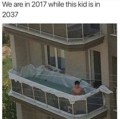 the kid is on