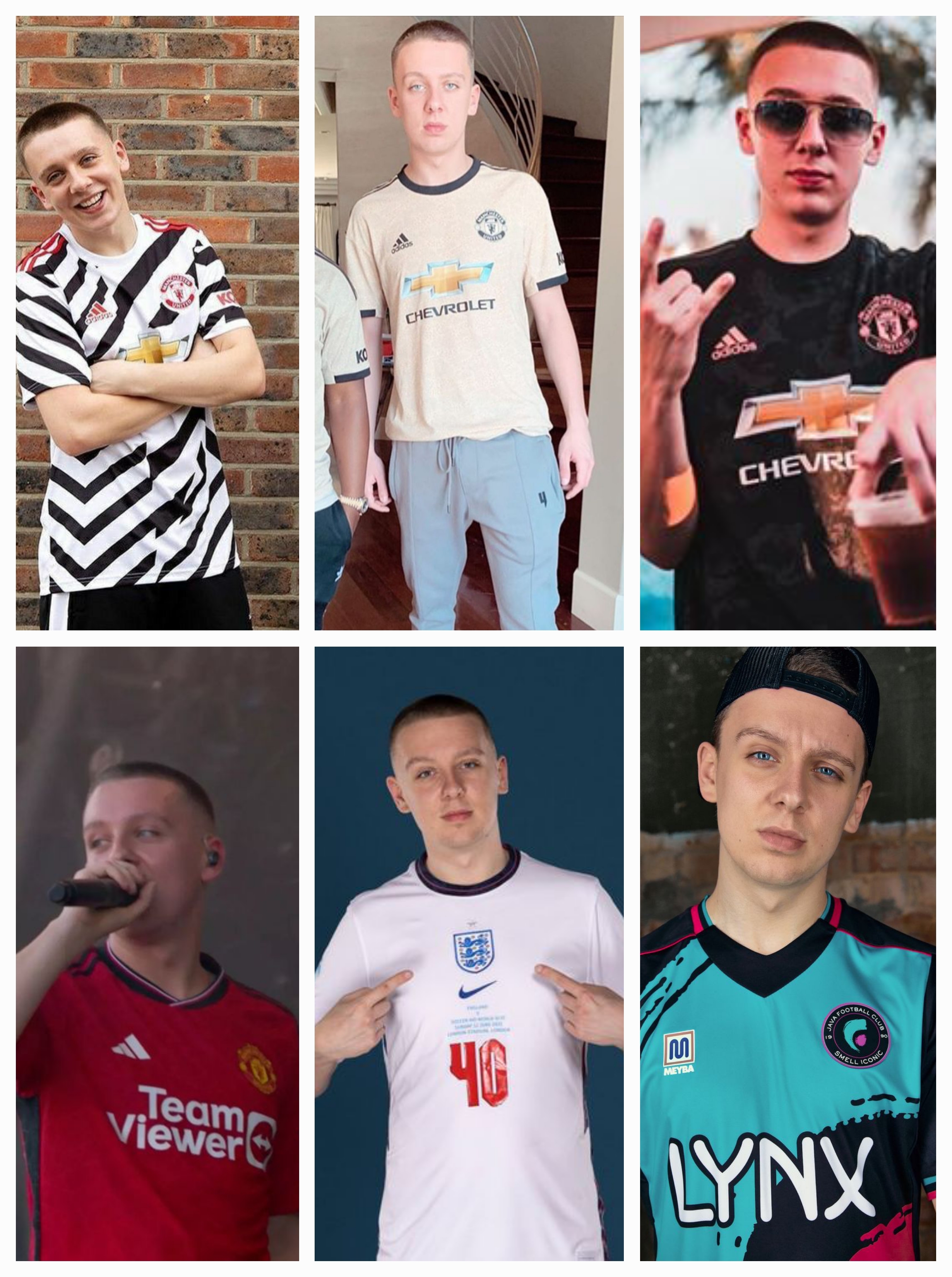 Wearing Football kits