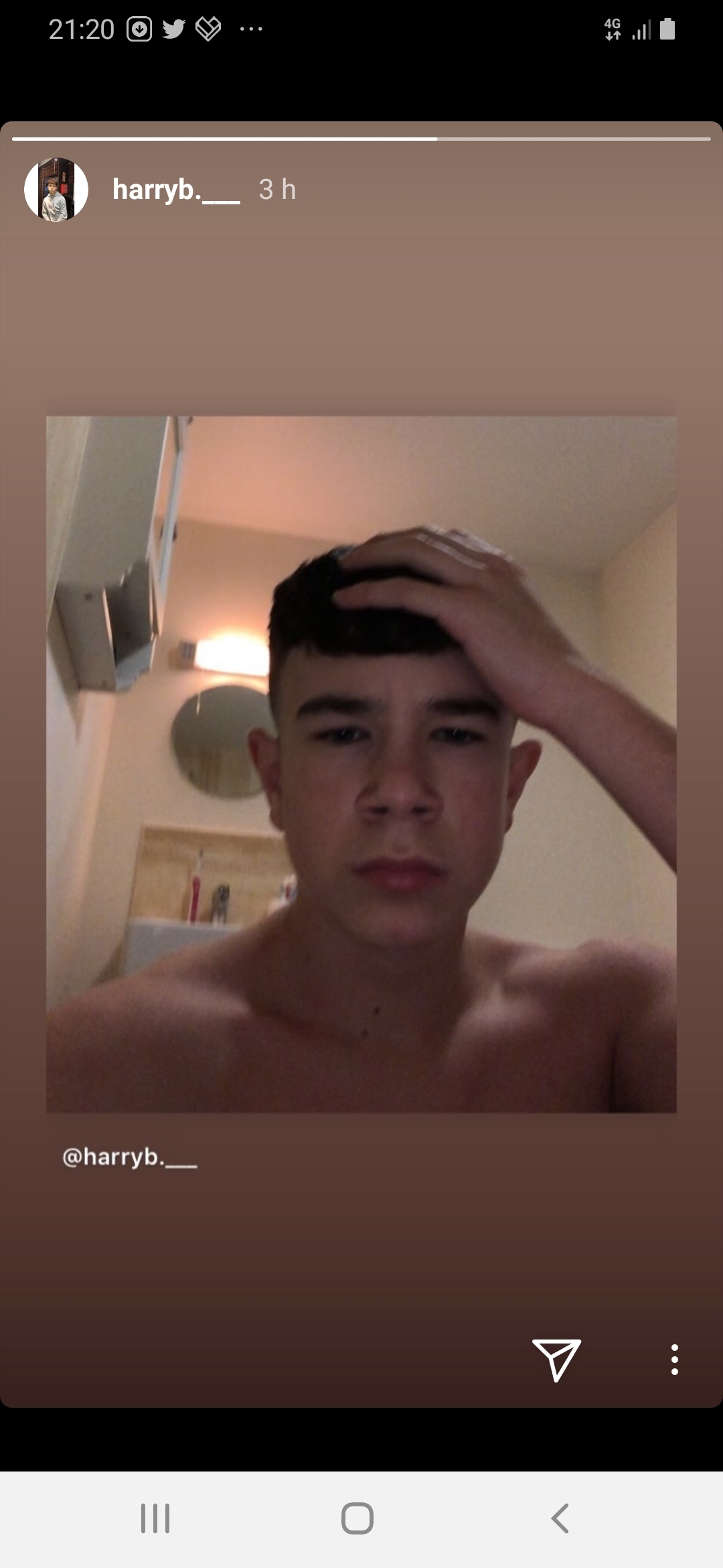 Shirtless lads