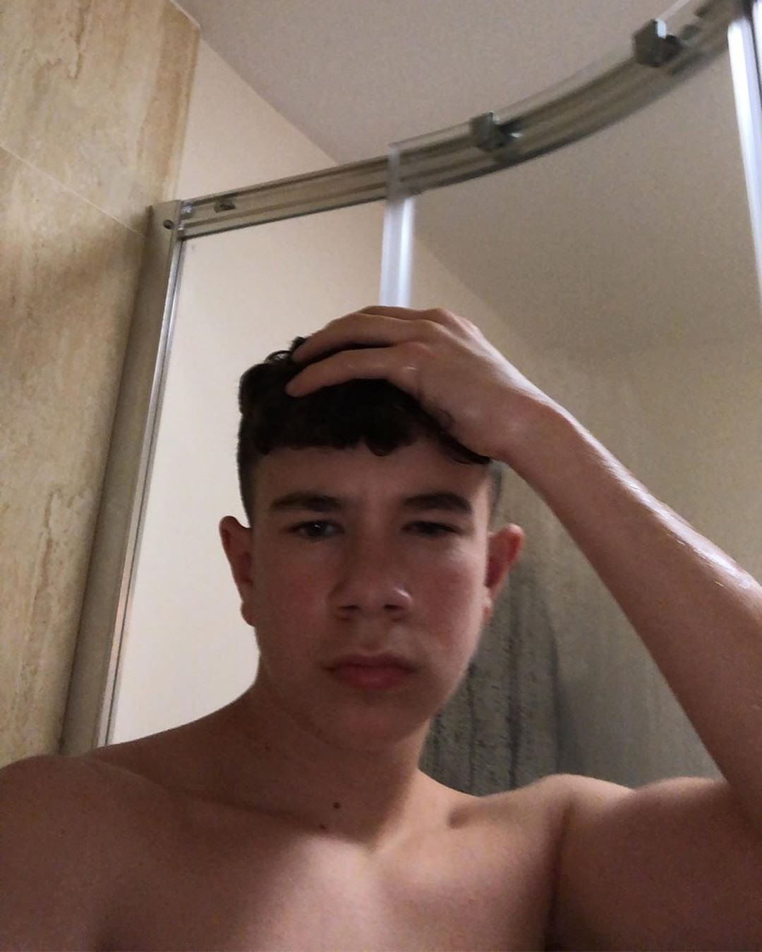 Shirtless lads