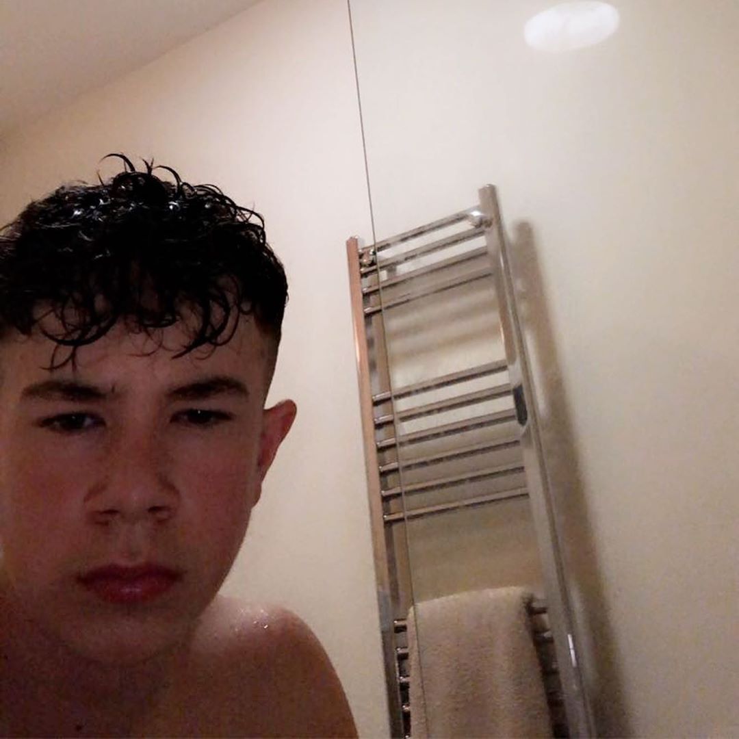 Shirtless lads