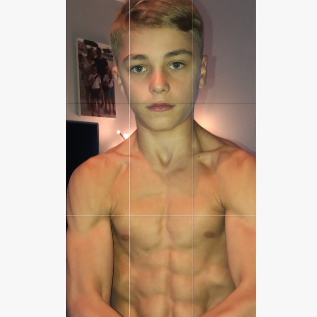 Shirtless lads