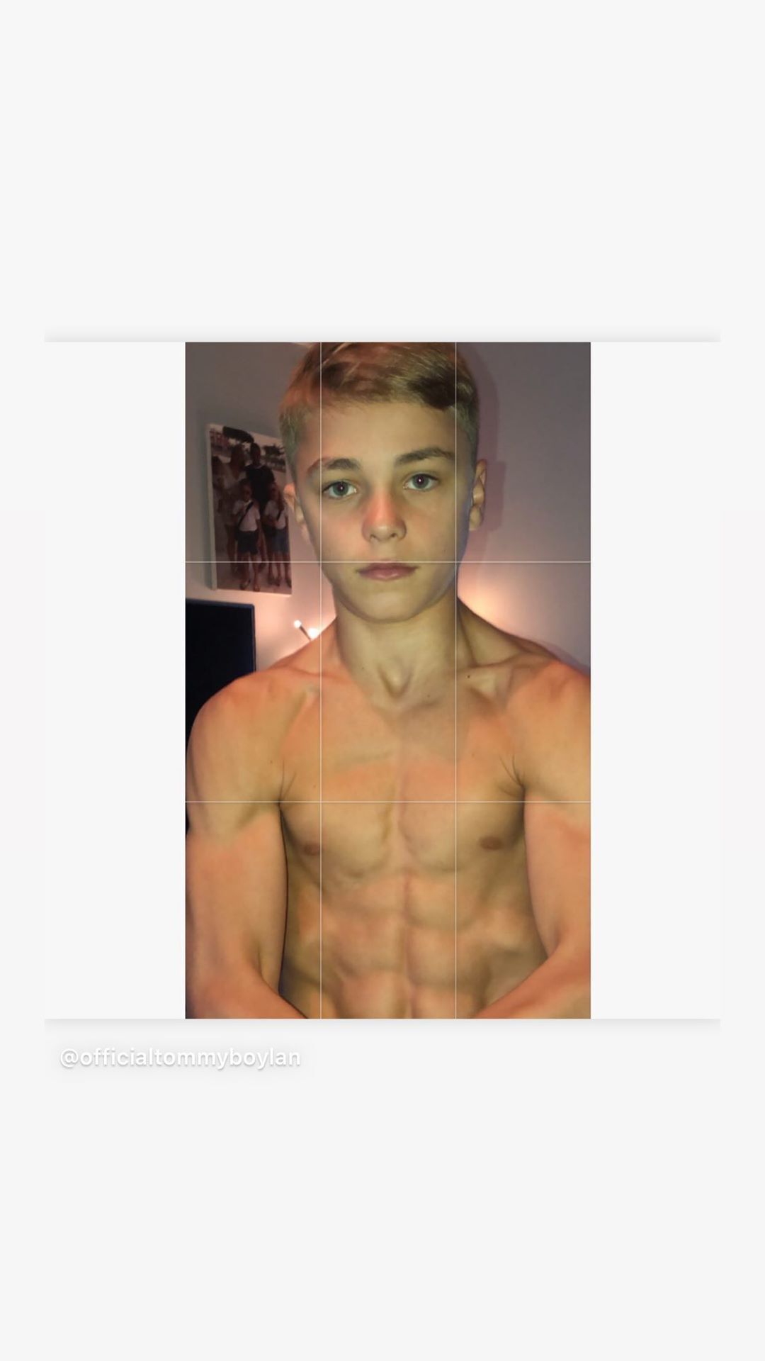 Shirtless lads