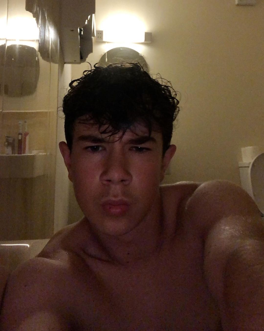 Shirtless lads