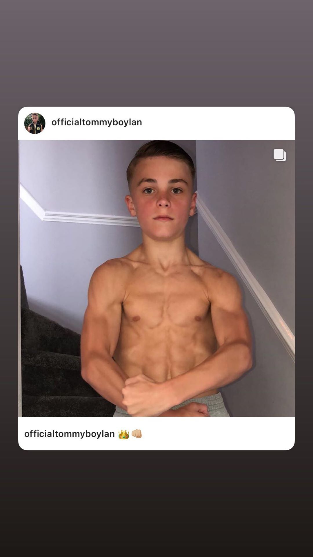 Shirtless lads