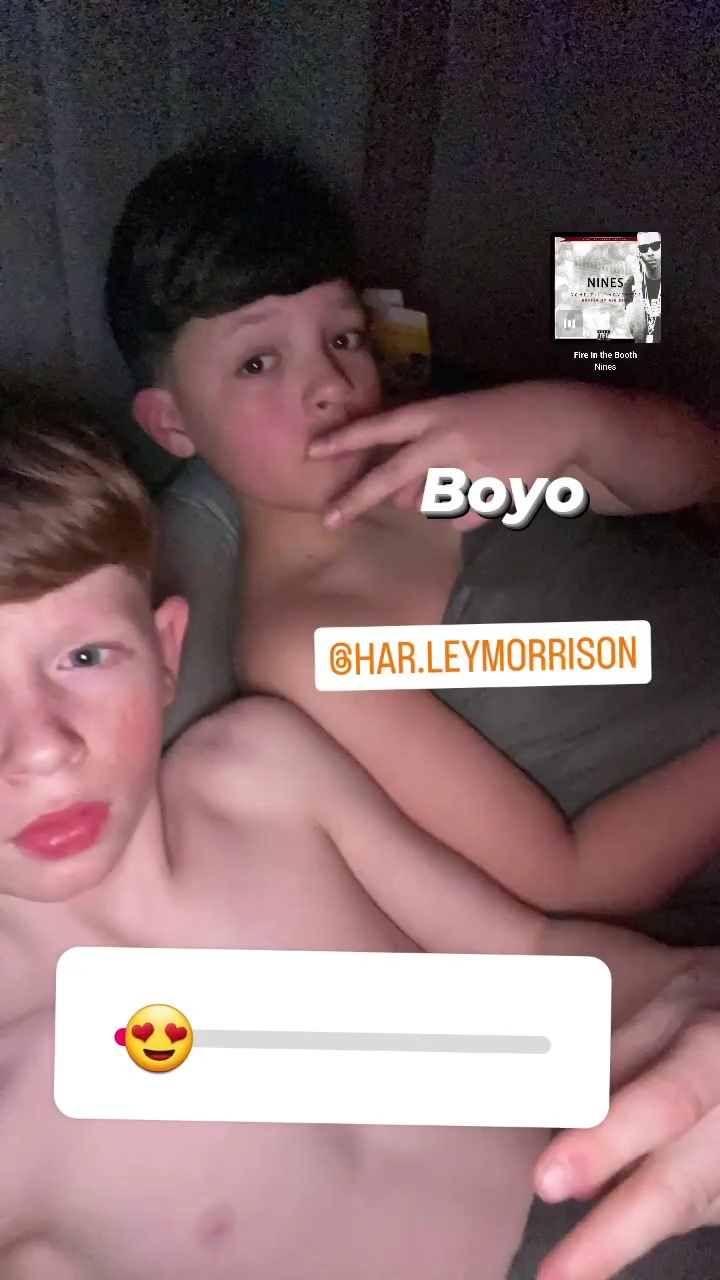 Topless lads