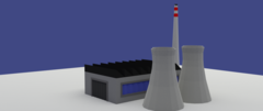 Low Poly factory 001