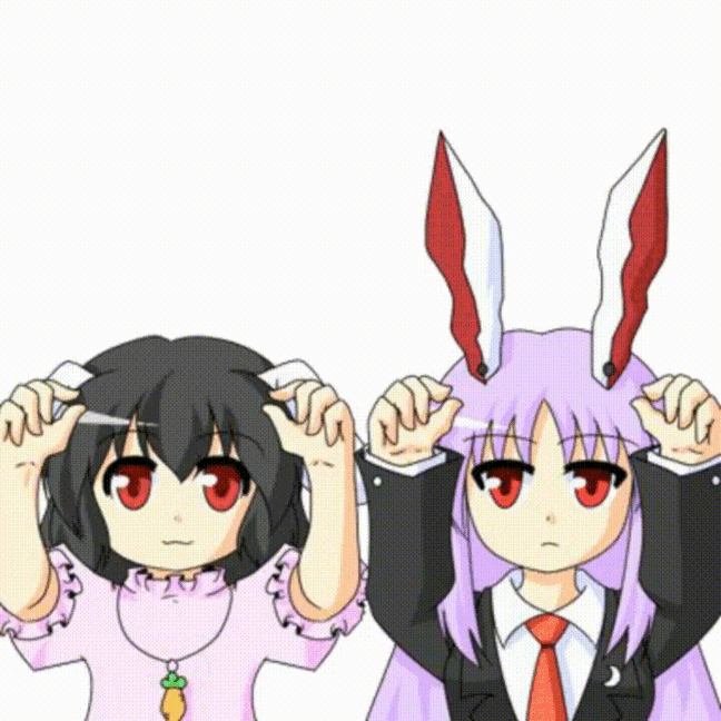 Reisen and Tewi, up down