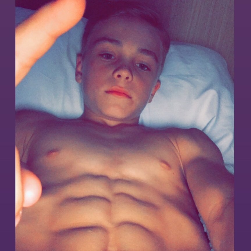 Kaiden and Tommy Shirtless