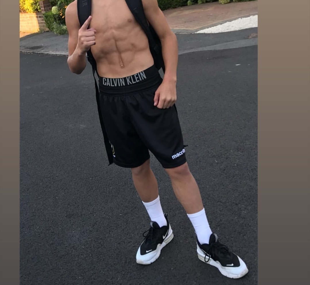 Kaiden and Tommy Shirtless