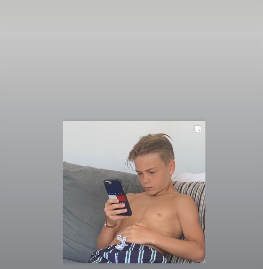 Kaiden and Tommy Shirtless