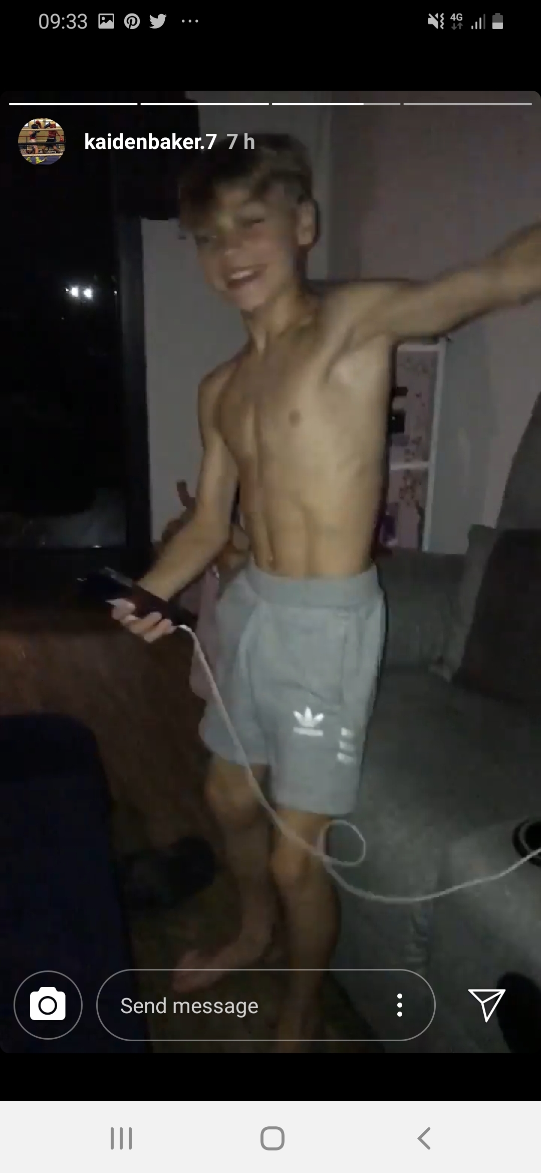 Kaiden and Tommy Shirtless