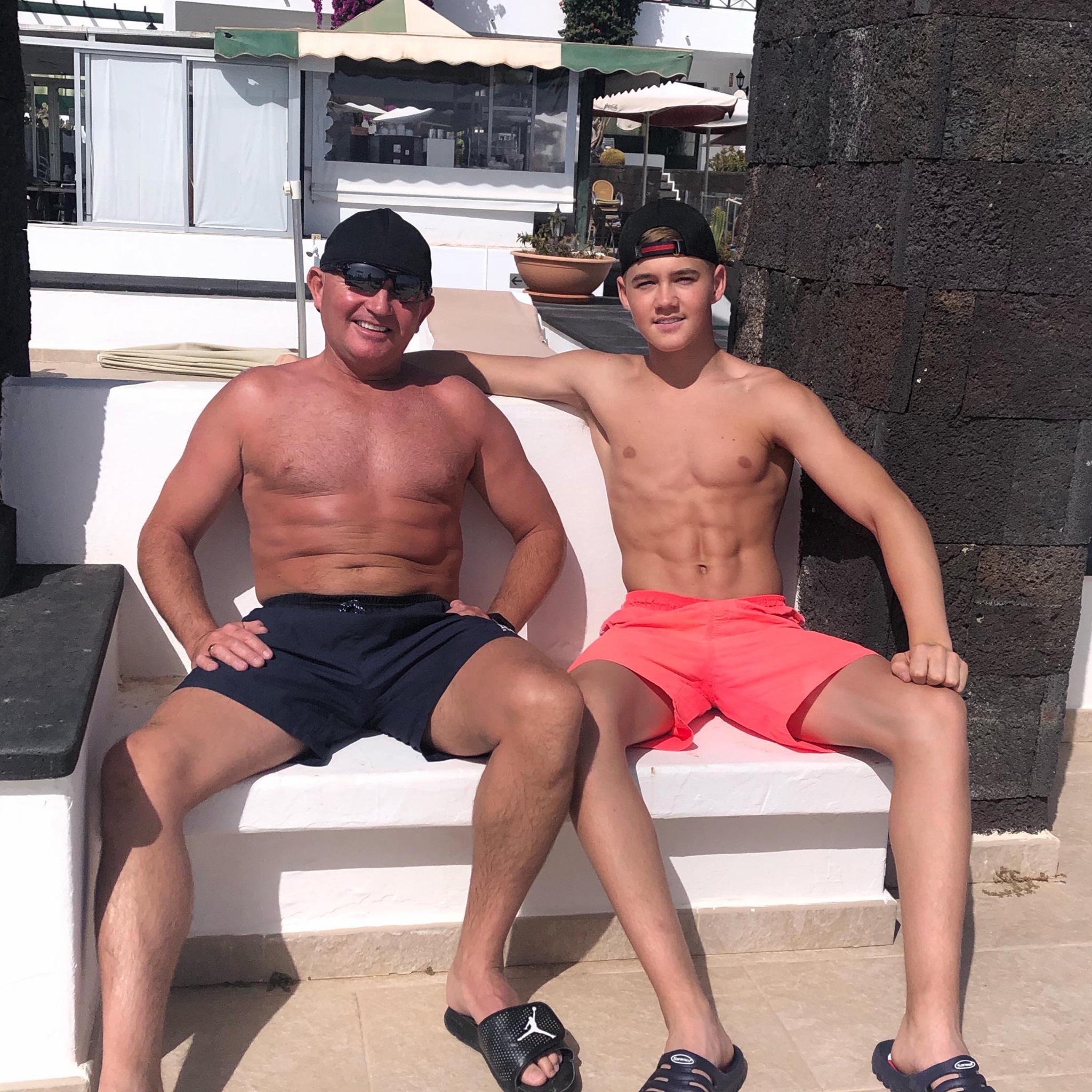 Shirtless guys