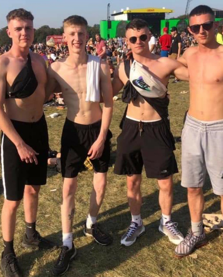 Shirtless guys