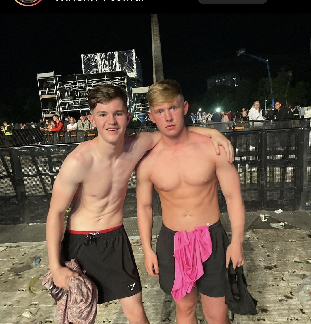 Shirtless guys