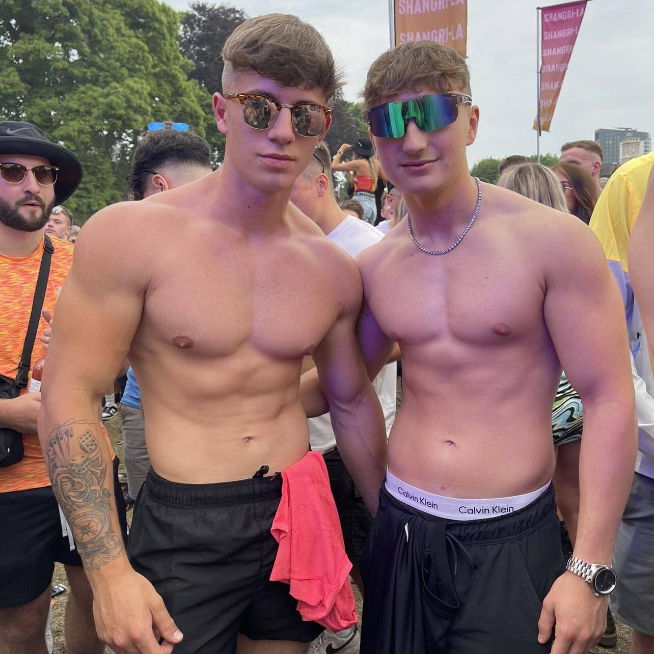 Shirtless guys