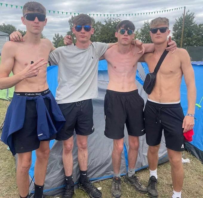 Shirtless guys
