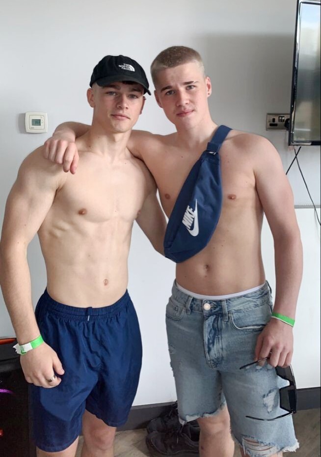 Shirtless guys
