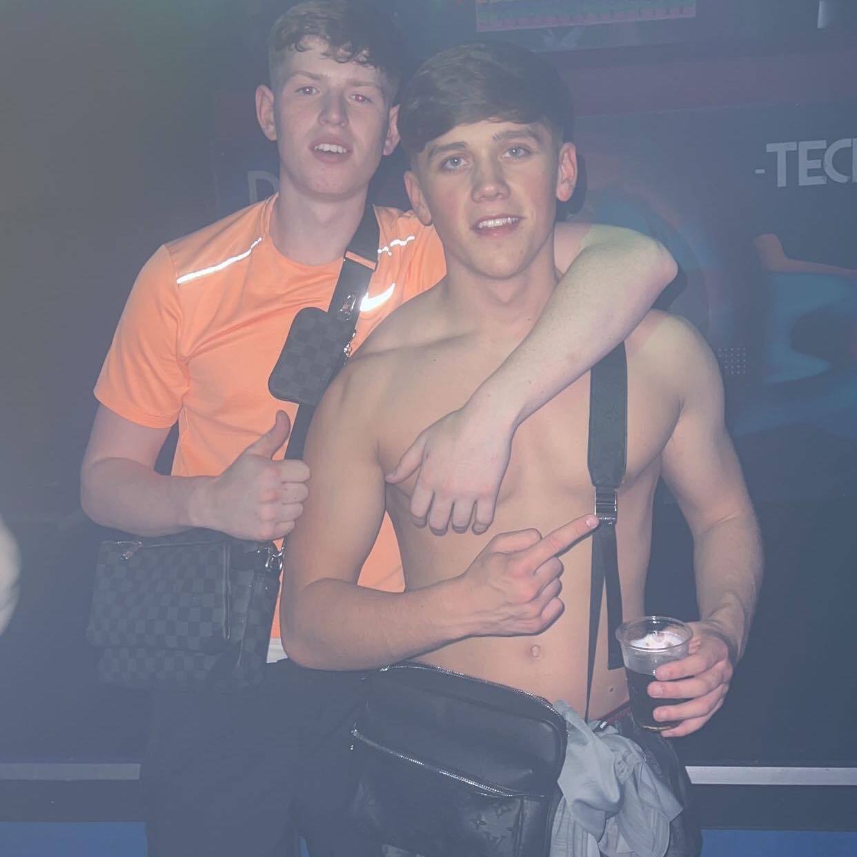 Shirtless guys