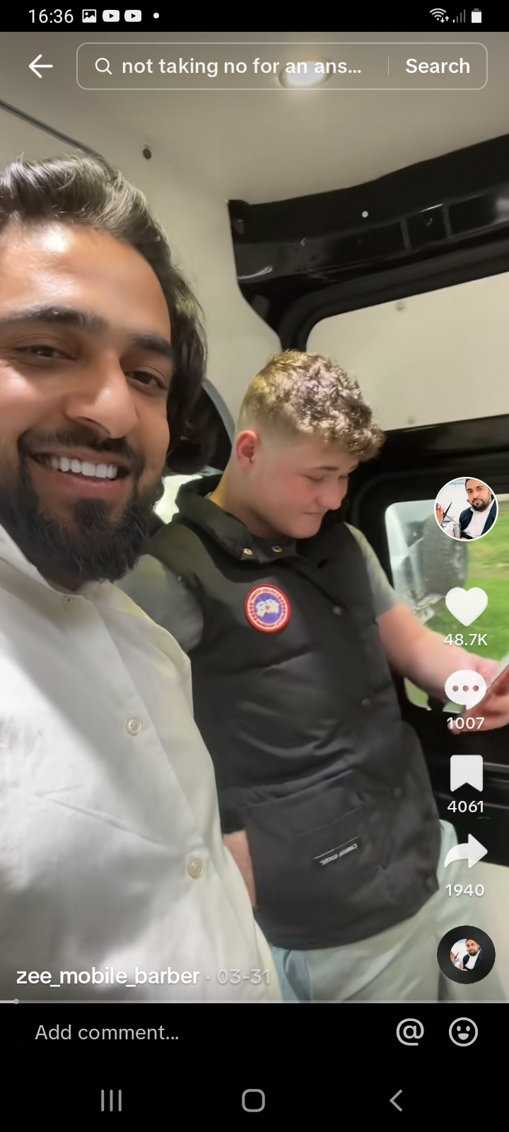 TikTok zeemobilebarber