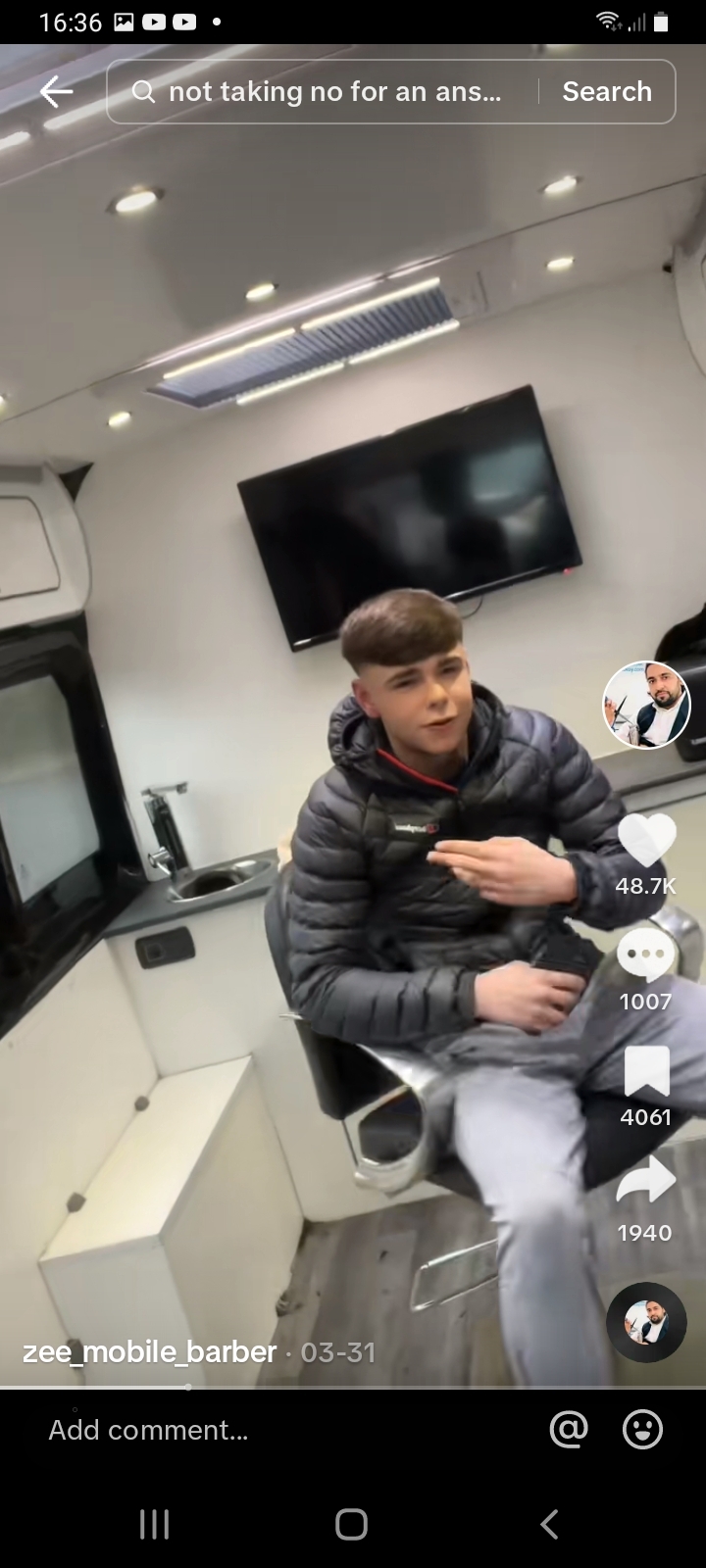 TikTok zeemobilebarber