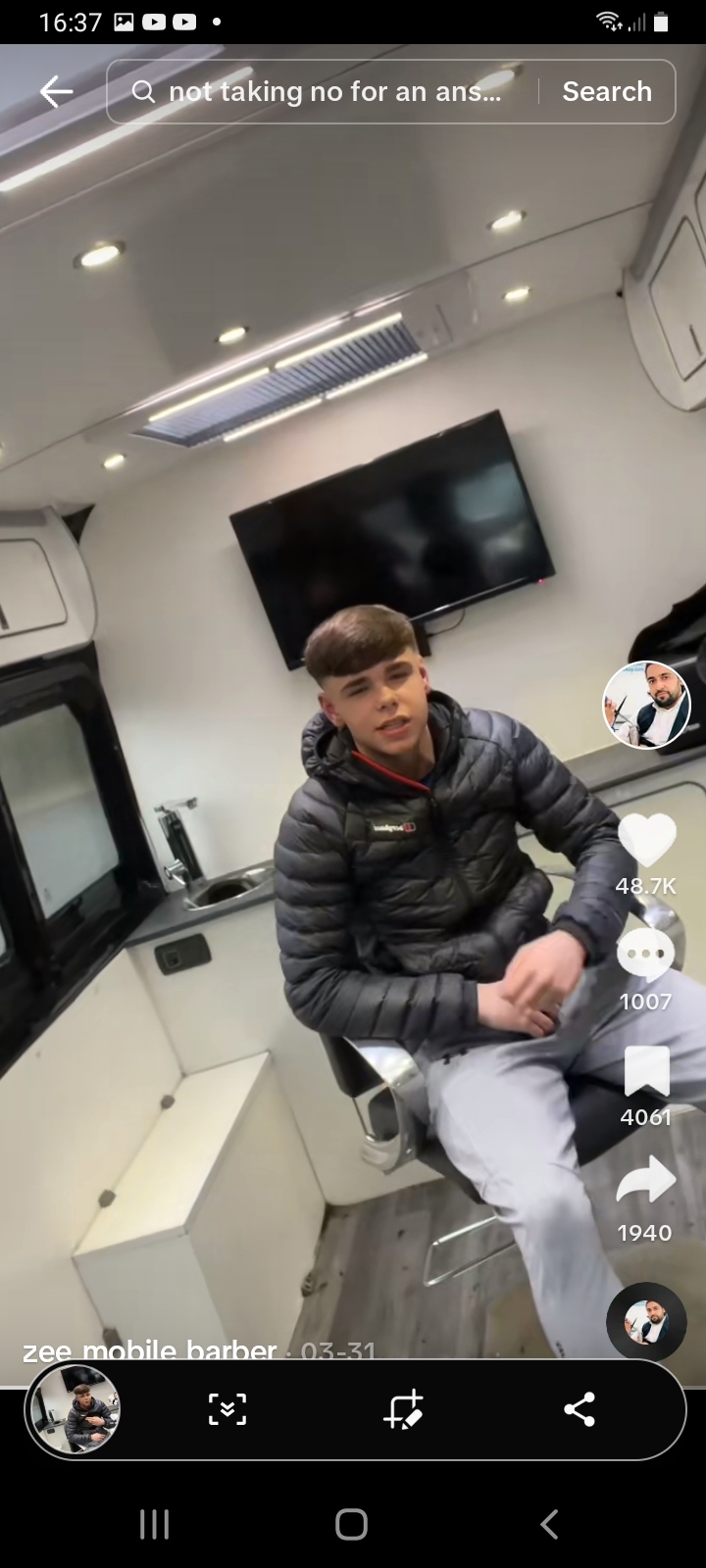 TikTok zeemobilebarber