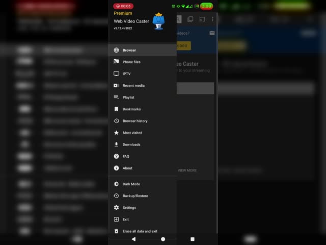 Web video caster on firestick