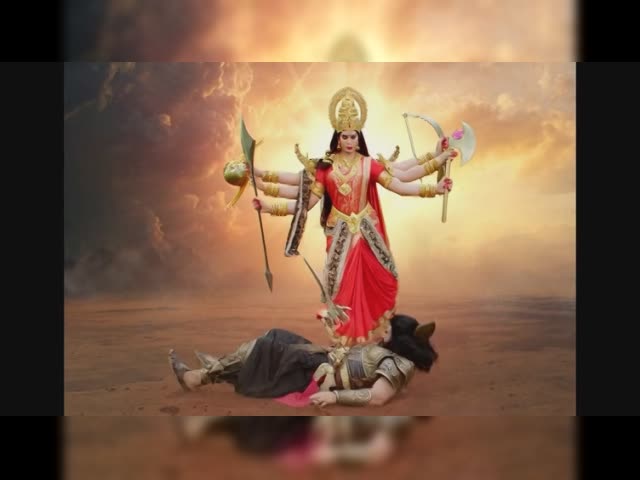 Goddess durga fights
