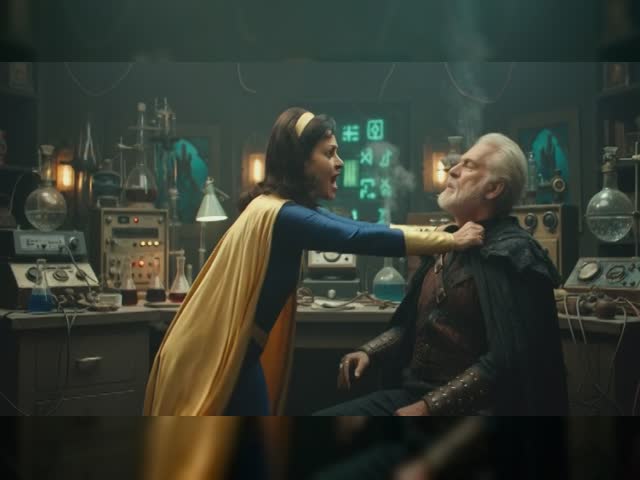 Super granny defeated